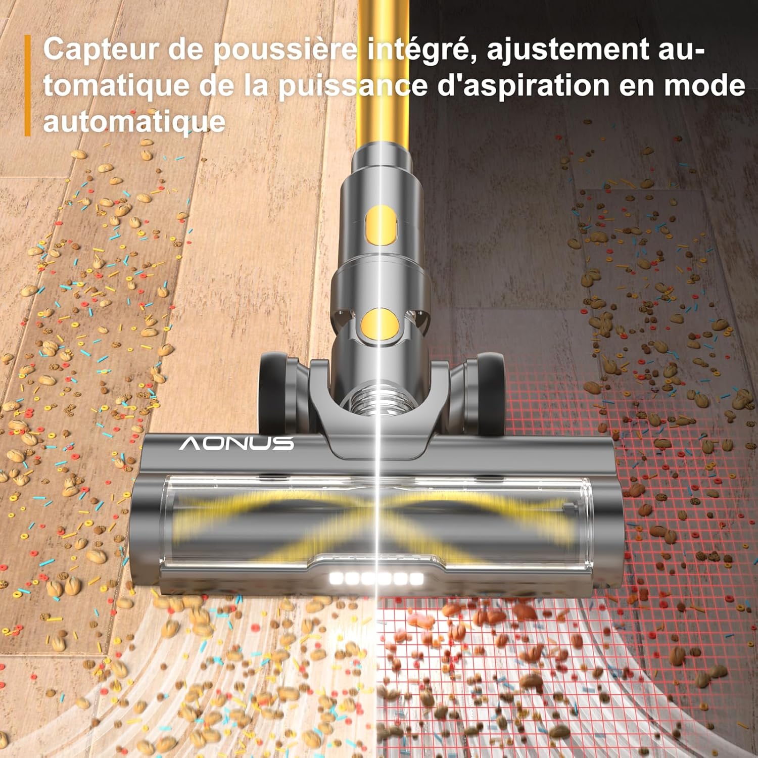 Efficacité sols durs aspirateur