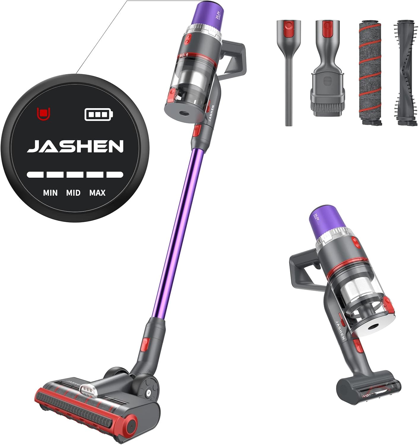 JASHEN V16 Aspirateur Balai sans Fil