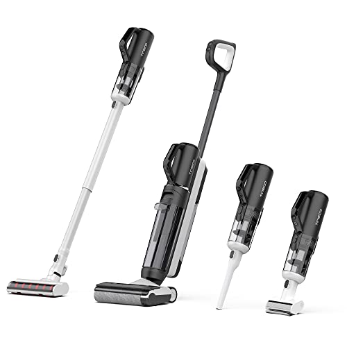 Tineco Floor One S5 Combo Power Kit d'aspirateur à main intelligent sans fil 3 en 1, idéal pour la saleté collante et les poils d'animaux sur les sols durs, léger

