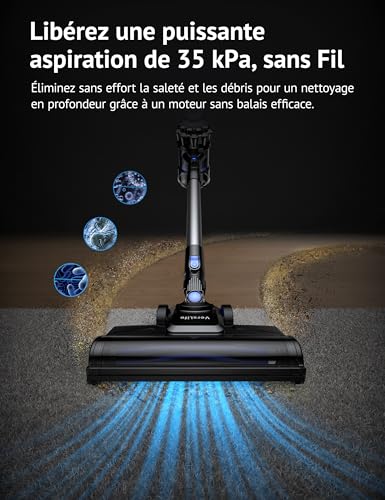 pstrongAvis VersLife S7PLUS – Aspirateur Balai Sans Fil Puissant 35Kpastrongp