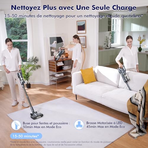 1738850957 Avis MIUZZY M243 Aspirateur Balai 30000Pa Sans Fil Puissant et Leger