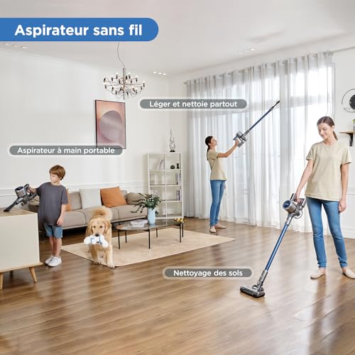 1739572341 Avis Eureka AK10 Pet Pro Aspirateur Balai 450W Puissant 26KPa