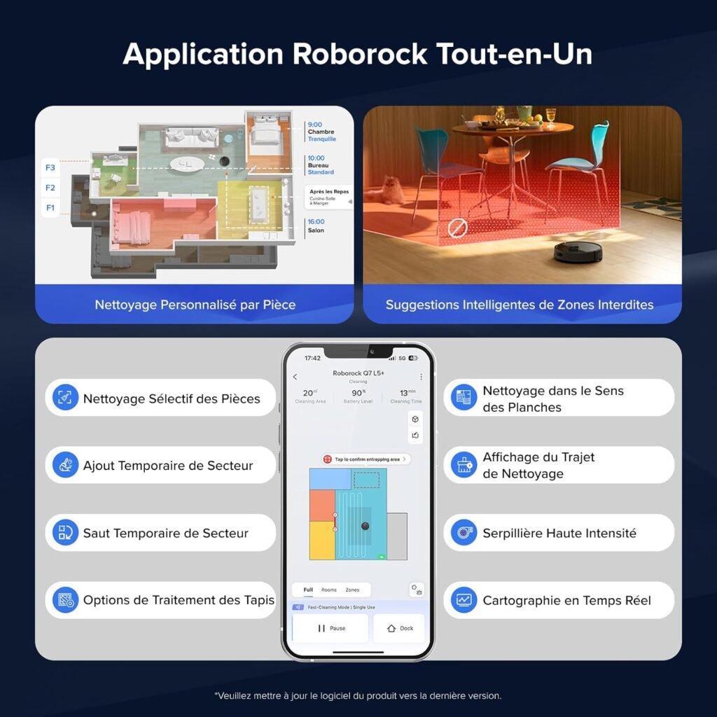 Roborock Q7 L5+ : un bon aspirateur qui demande encore de préparer le sol - photo produit