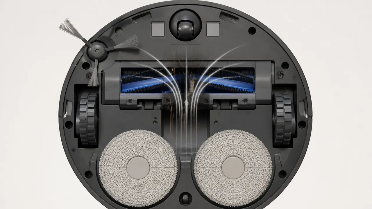 Architecture anti-enchevêtrement d'un robot aspirateur