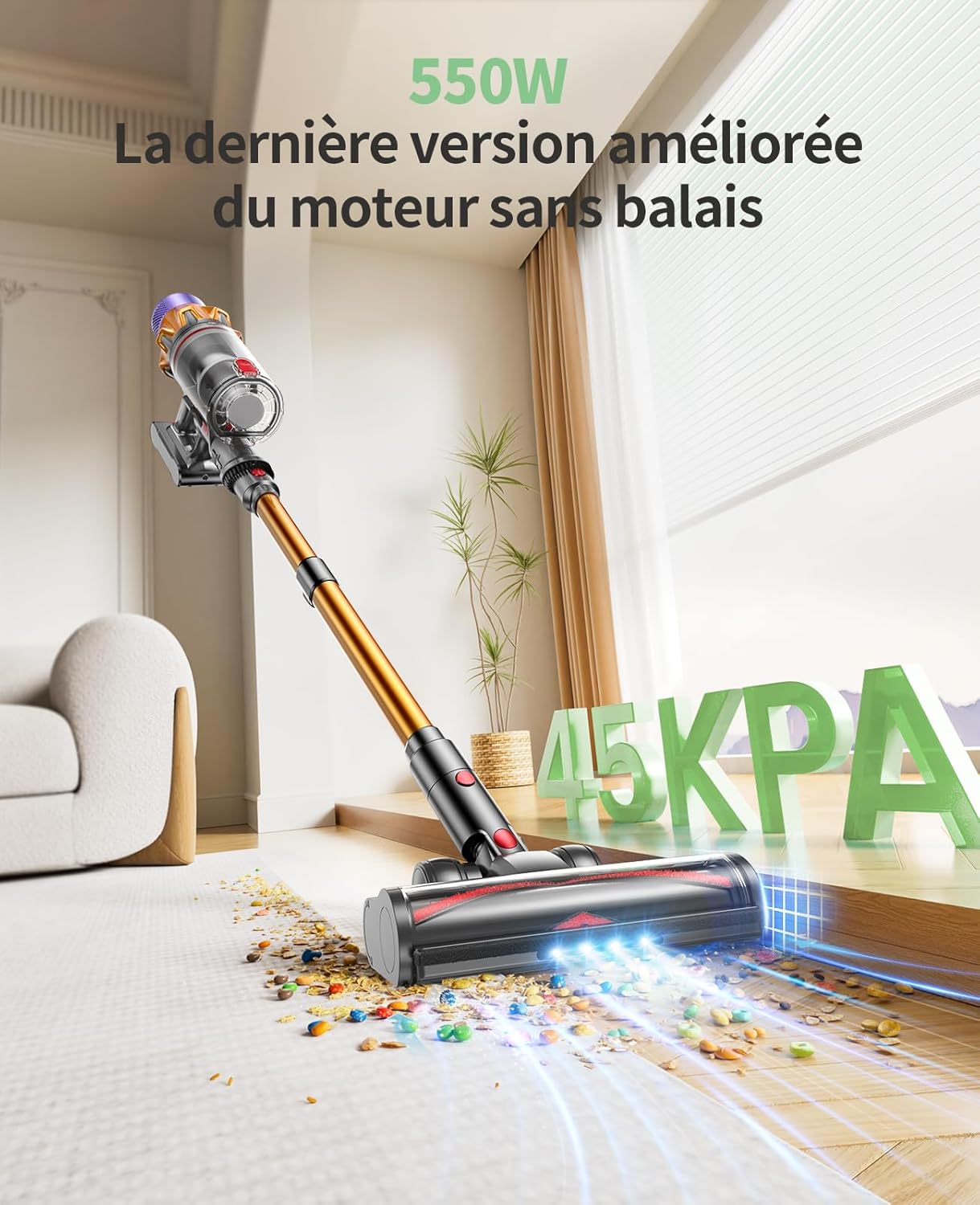 puissance d'aspiration