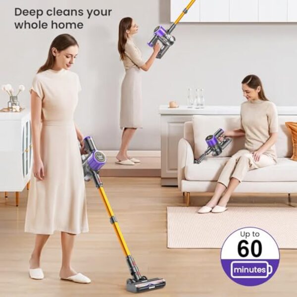 Avis sur l'Aspirateur Balai Sans Fil JELLYPIG - Efficacité Exceptionnelle! – Image 3