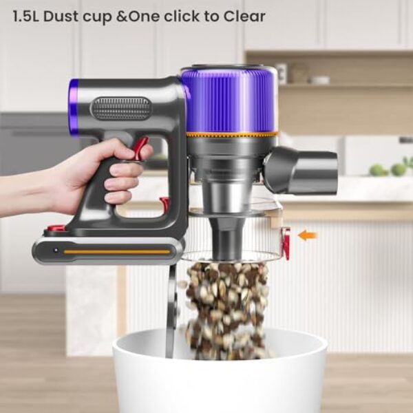 Avis sur l'Aspirateur Balai Sans Fil JELLYPIG - Efficacité Exceptionnelle! – Image 7