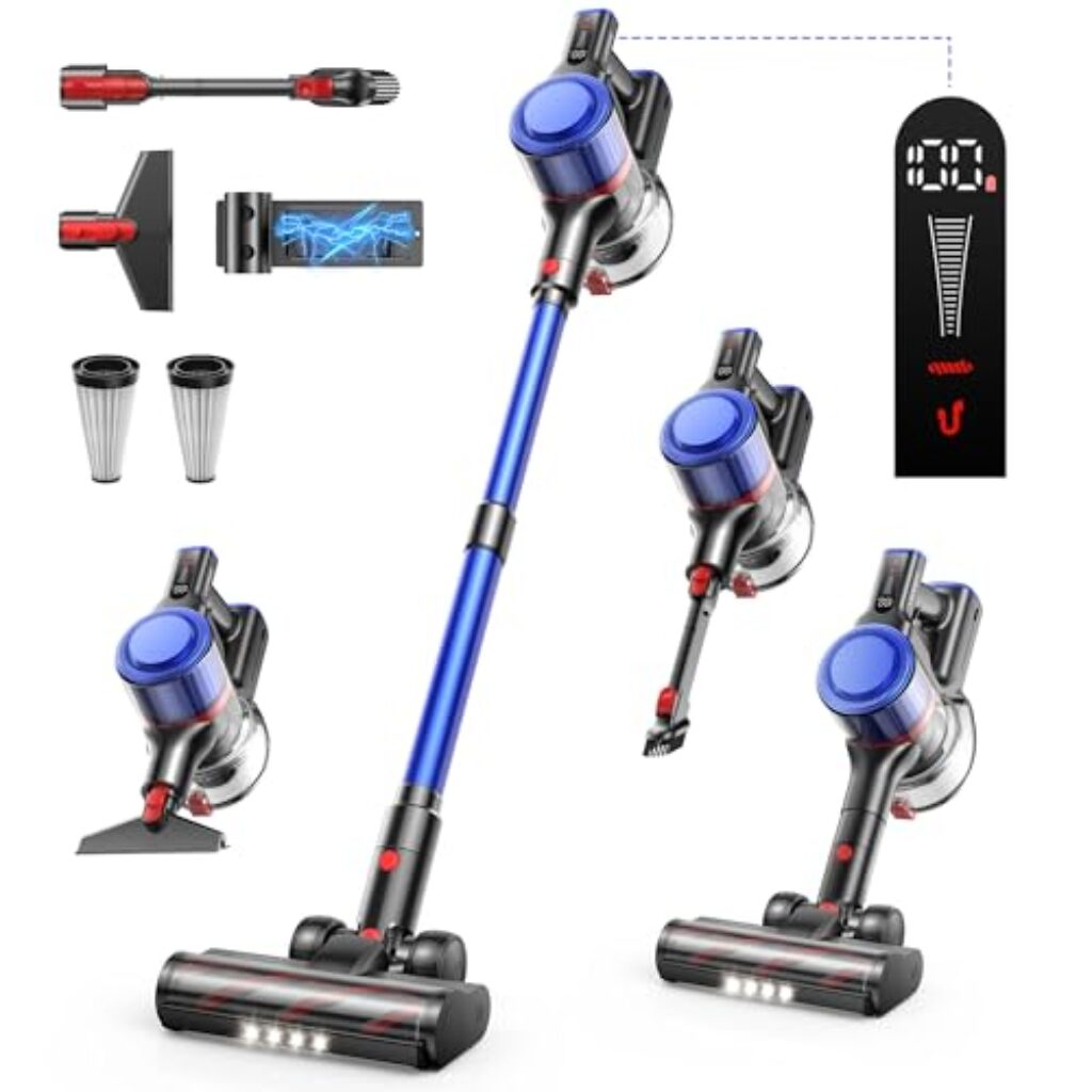 Avis Aspirateur Balai Fieety Elite 9 : 550 W, 60 min d’autonomie