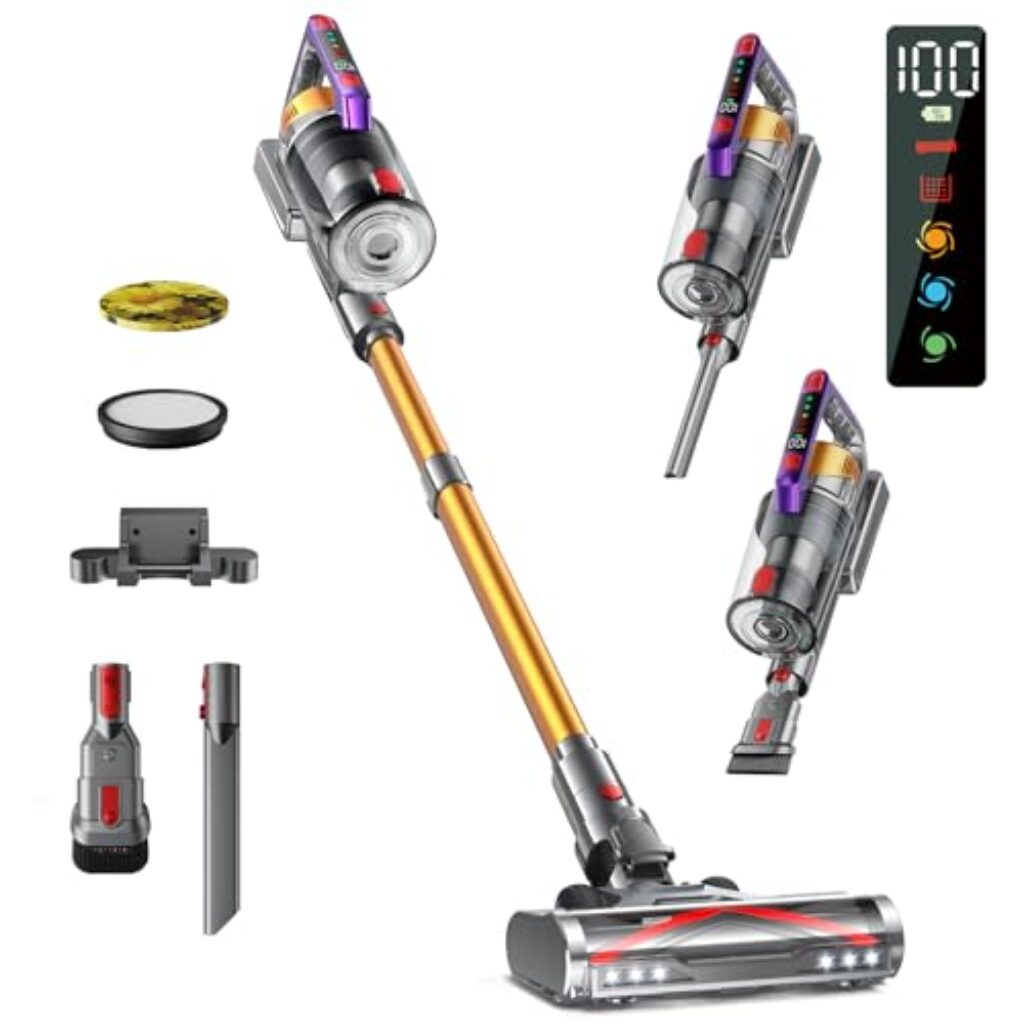 Avis Aspirateur Balai Sans Fil Kissof S17 – 45 000 Pa, 65 min d’autonomie