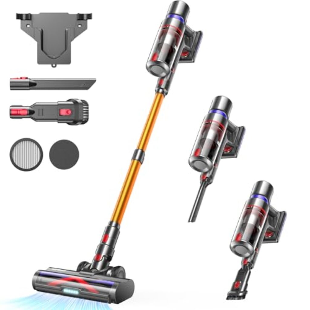 Avis sur l’Aspirateur sans fil GOLDEGGS 550W, 45KPa, écran tactile