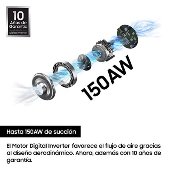 Avis sur l'Aspirateur Balai Sans Fil Samsung VS15T7031R1ET : Performance et Puissance – Image 2