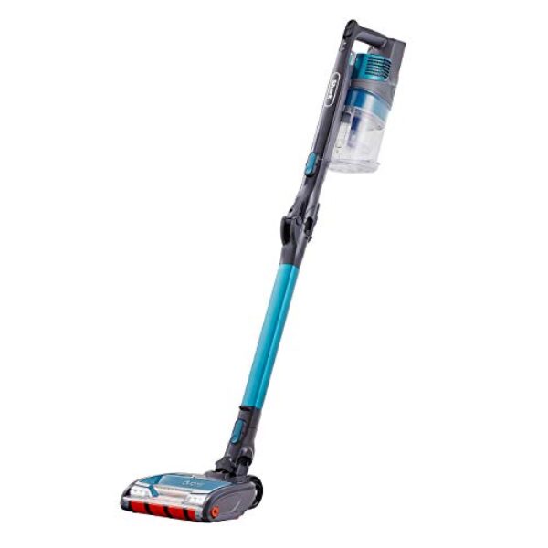 Aspirateur balai sans fil Shark Duoclean IZ201EUT - Anti-enroulement des poils, Flexologie, Truepet, Batterie unique, Bleu