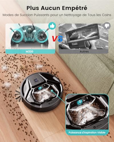 Avis Aspirateur robot Lefant M320 à 6000 Pa d’Aspiration : Votre Compagnon de Nettoyage Intelligent 20 1734105746 Avis Lefant M320 Aspirateur robot innovant 6000 Pa evitement dobstacles 2024 ideal pour animaux tapis