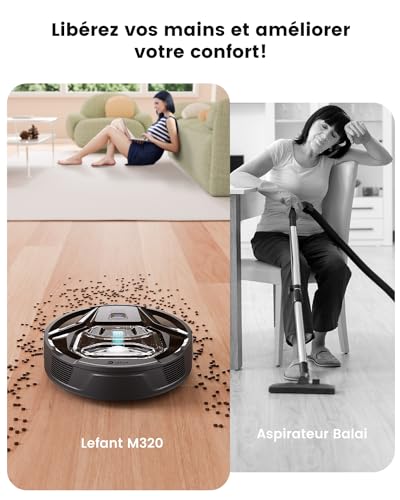 Avis Aspirateur robot Lefant M320 à 6000 Pa d’Aspiration : Votre Compagnon de Nettoyage Intelligent 26 1734105774 Avis Lefant M320 Aspirateur robot innovant 6000 Pa evitement dobstacles 2024 ideal pour animaux tapis