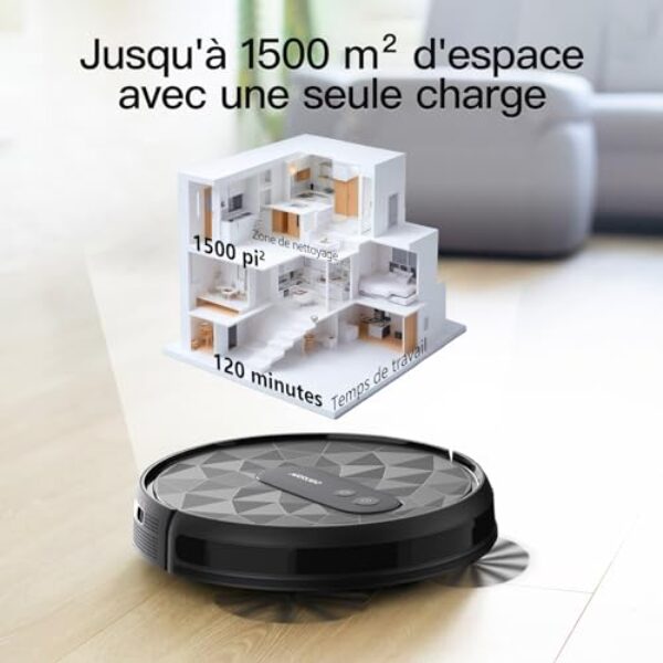 Avis AIRROBO P20 : Aspirateur Robot Intelligent et Silencieux pour une Ménagère Sans Souci – Image 3