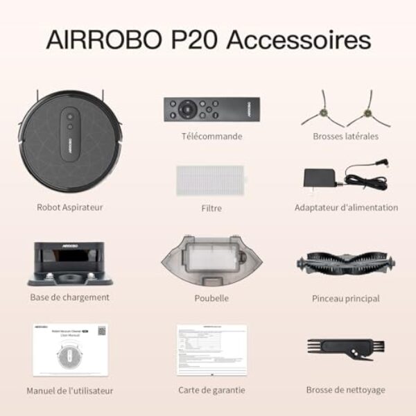 Avis AIRROBO P20 : Aspirateur Robot Intelligent et Silencieux pour une Ménagère Sans Souci – Image 9