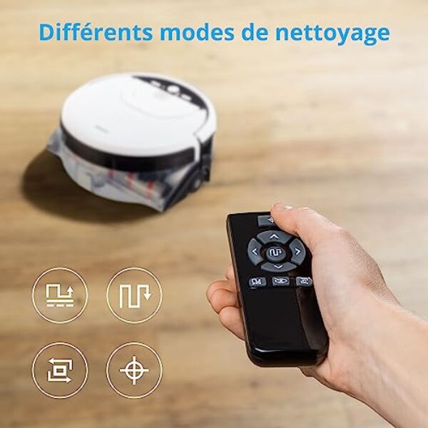 Avis MEDION MD 20053 : Aspirateur Robot Laveur Intellligent, 2 Reservoirs D'Eau, Rouleau Puissant, Station de Recharge Auto – Image 5