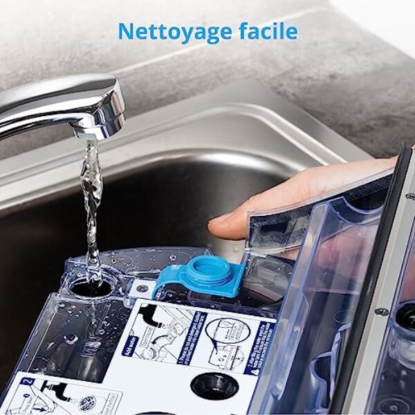 Avis MEDION MD 20053 : Aspirateur Robot Laveur Intellligent, 2 Reservoirs D'Eau, Rouleau Puissant, Station de Recharge Auto – Image 6