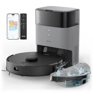 Avis AIRROBO T20+ Robot Aspirateur Laveur à Base Auto-Vide, Navigation Laser, 2700 Pa d’Aspiration, Pour Animaux