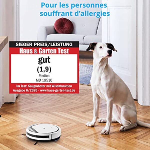 Avis Aspirateur Robot MEDION MD1951 - Nettoyage Avancé & Épurant Intelli SNAP – Image 2