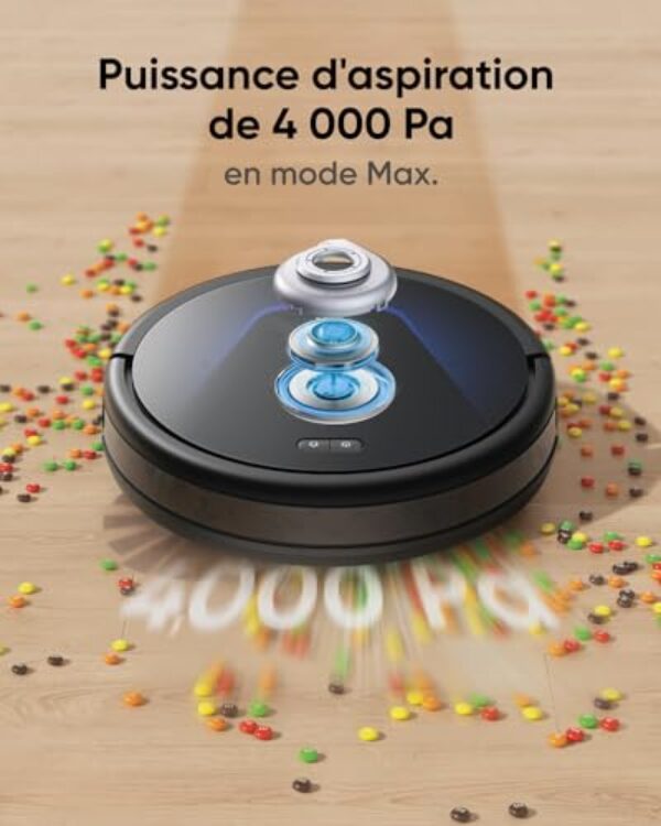 Avis Eufy G50: Aspirateur-Solveur Pro, 4000Pa, Patin Pour Nettoyage, Boucleless Brush Dynamics, Silencieux – Image 2