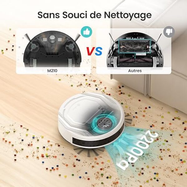 Test Avis Lefant M210 : Robot Aspirateur d'Entrée de Gamme – Image 2