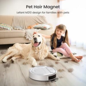 Avis Lefant M210 Aspirateur robot : Aspiration 2200 Pa, 6 Modes Nettoyage & Contrôle Wifi