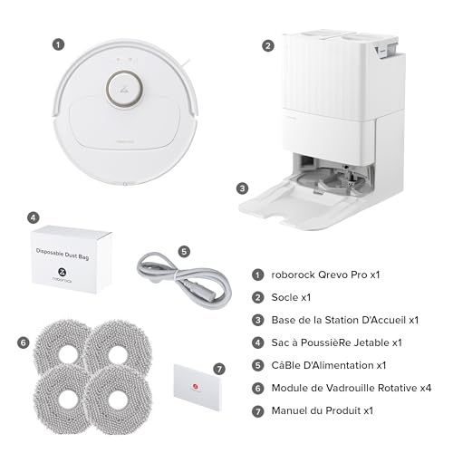 Avis: Aspirateur robot Roborock Qrevo Pro - Cleanliness Révolutionnaire avec FlexiArm & Nettoyage Automatique de Moquettes 32 1736041653 Avis Roborock Qrevo Pro Cleanliness Revolutionnaire avec FlexiArm Nettoyage Automatique de Moquettes