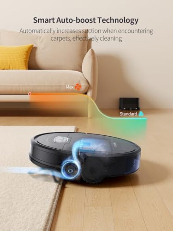 Avis Airzeen G20 Pro - Aspirateur Robot 4500 Pa 3 en 1 Auto-Chargement Anti-Poils Mince Autonomie 180' – Image 5