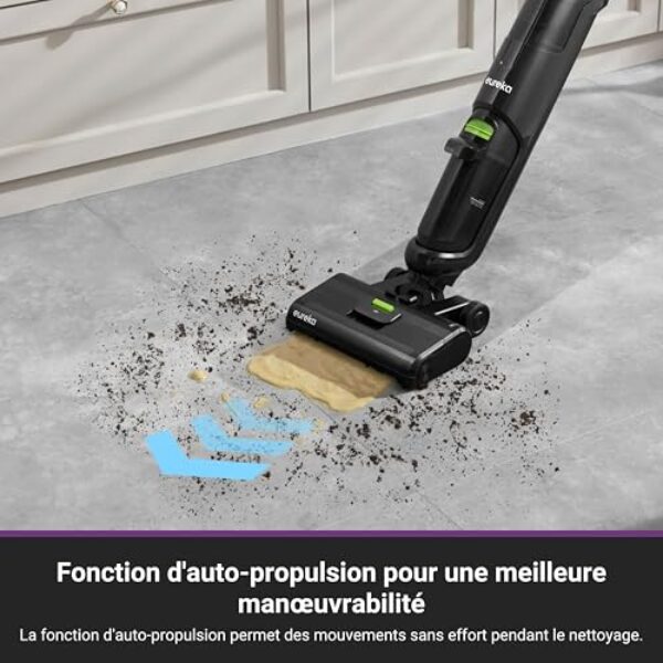 Avis sur l'aspirateur laveur Eureka NEW400 : Autonettoyage, Purification, Rapidité & Batterie Solide – Image 5