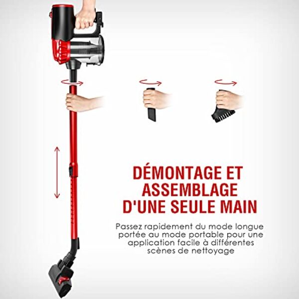 Avis Koticidsin Aspirateur Balai 2 en 1 800W HEPA – Image 5
