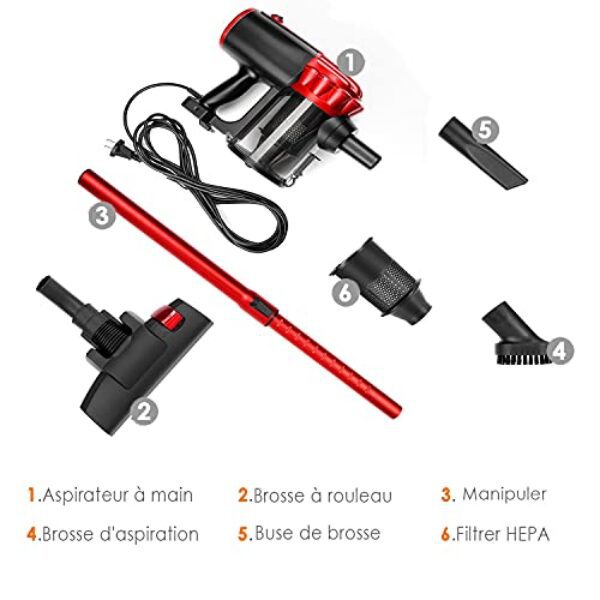 Avis Koticidsin Aspirateur Balai 2 en 1 800W HEPA – Image 8