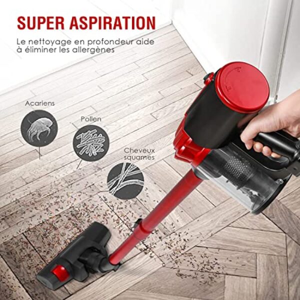 Avis Koticidsin Aspirateur Balai 2 en 1 800W HEPA – Image 9