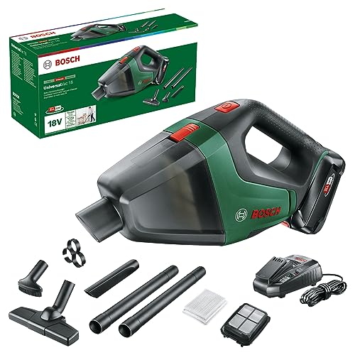 Bosch Home and Garden - Aspirateur sans fil - UniversalVac 18 (batterie 2,5 Ah, système 18 V, dans boîte carton)
