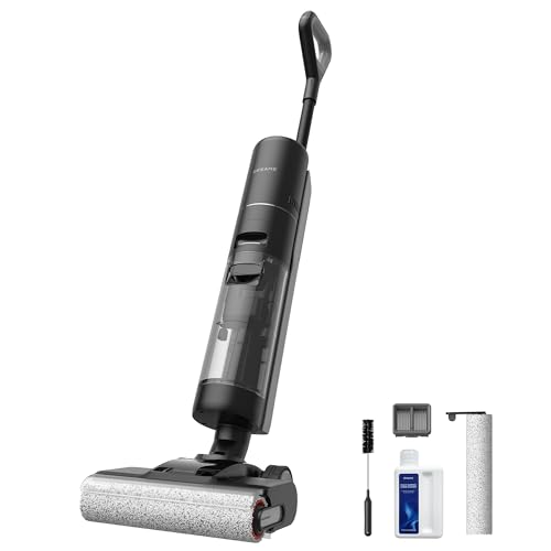 dreame H13 Pro Aspirateur eau et poussière, Lavage 60°C, Séchage à air chaud 30 min, Nettoyage automatique à double rotation, 18 kPa, Nettoyage des bords, Système GlideWheel, Brosse LED, Aspiration automatique
