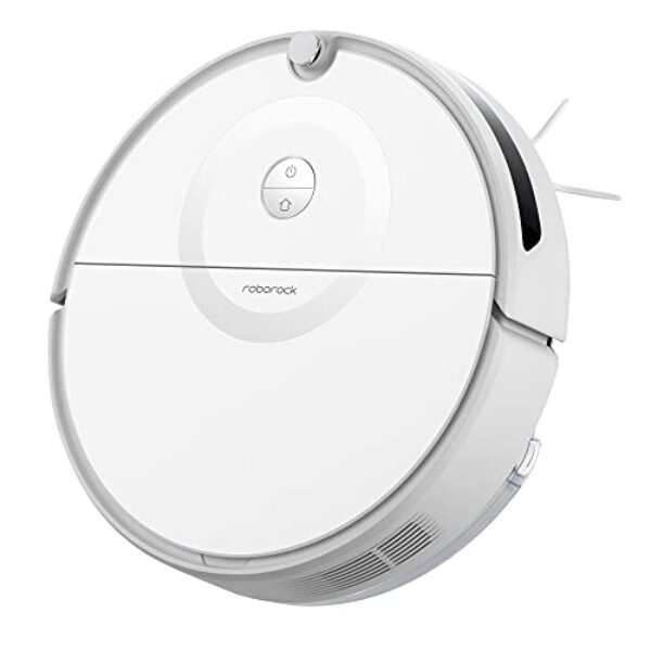 RoborockE5 Robot aspirateur/balayeur, avec télécommande et application et commande vocale, blanc