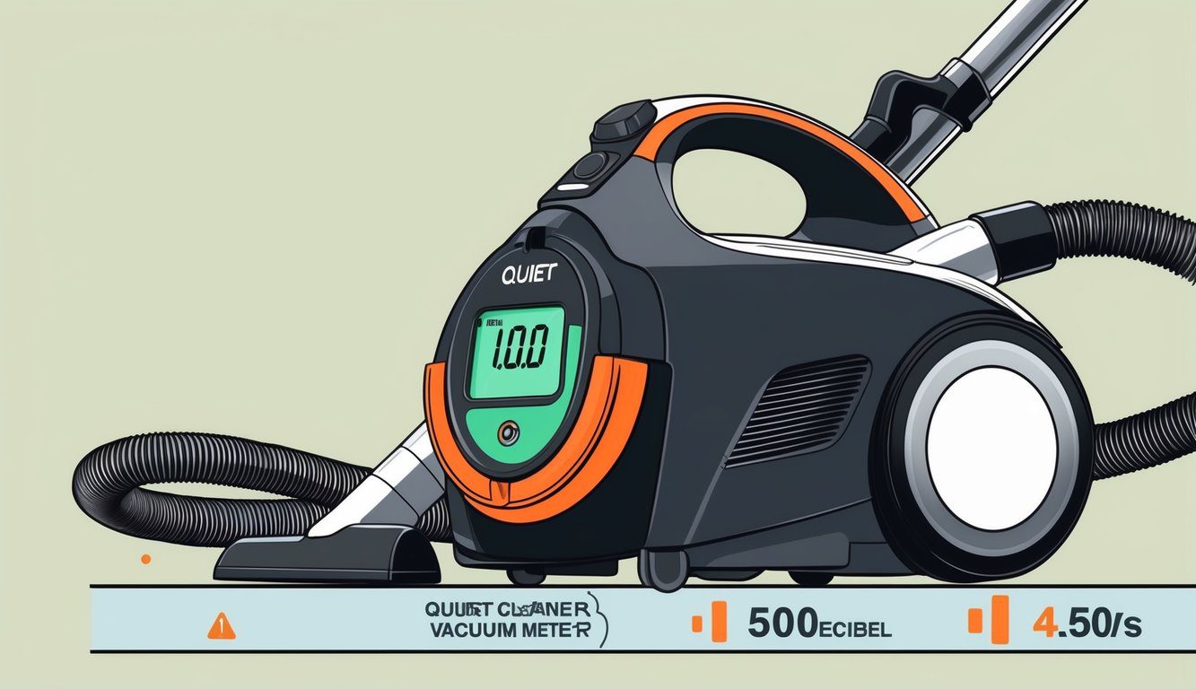 Combien de décibels pour un aspirateur silencieux : Guide des niveaux sonores et choix d'appareils efficaces 2 Un aspirateur silencieux mesurant les niveaux sonores avec un décibelmètre