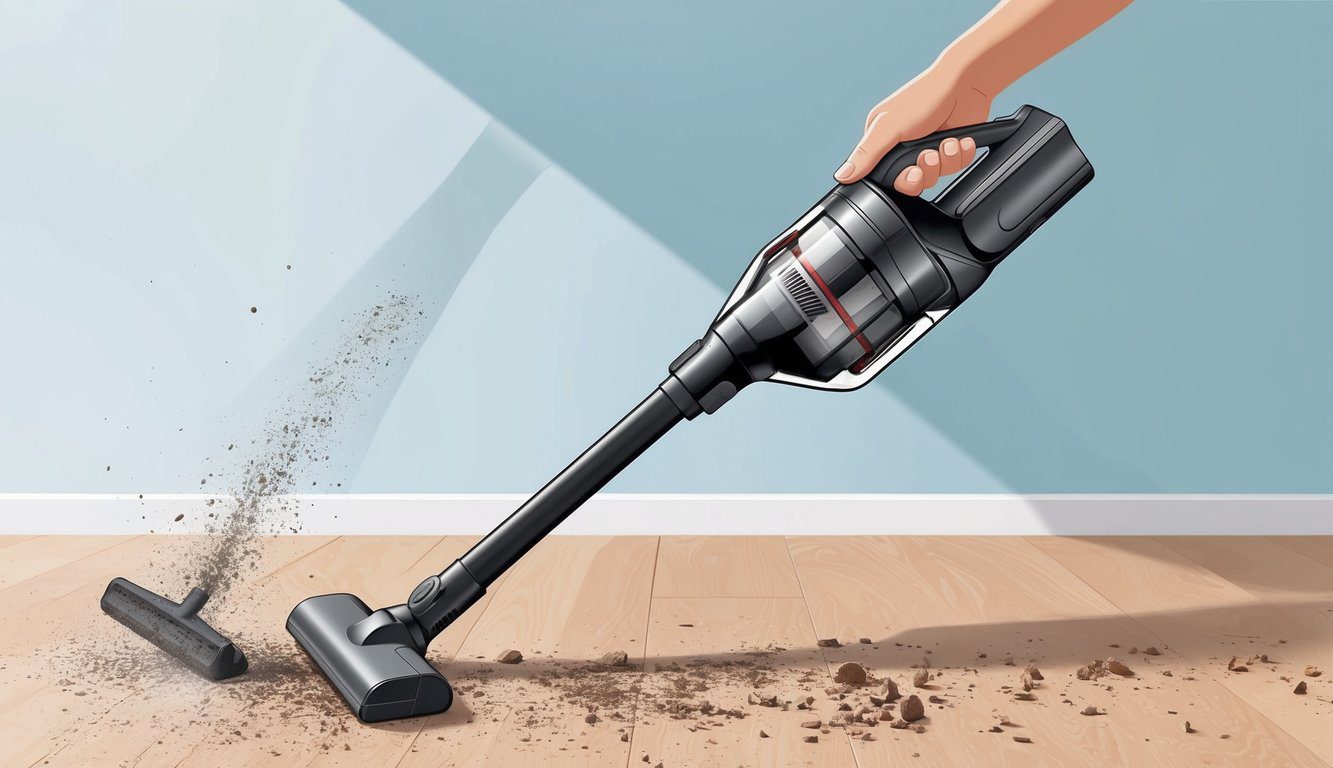 Combien de kPa pour un aspirateur balai : Guide de performance et choix optimal 3 Un aspirateur balai sans fil avec une puissance d'aspiration de 20 kPa nettoie sans effort la saleté et les débris sur diverses surfaces.