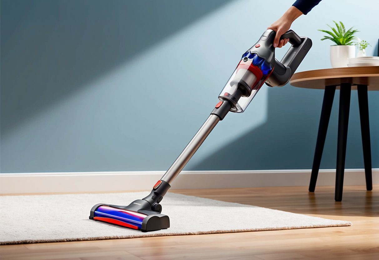 Aspirateur balai et de table 2 en 1 sans fil SEVERIN HV7152 : Avis et Performances 2 Un aspirateur sans fil 2-en-1 élégant, le Severin HV7152 passe facilement du nettoyage du sol à celui de la table, avec un design compact et moderne.