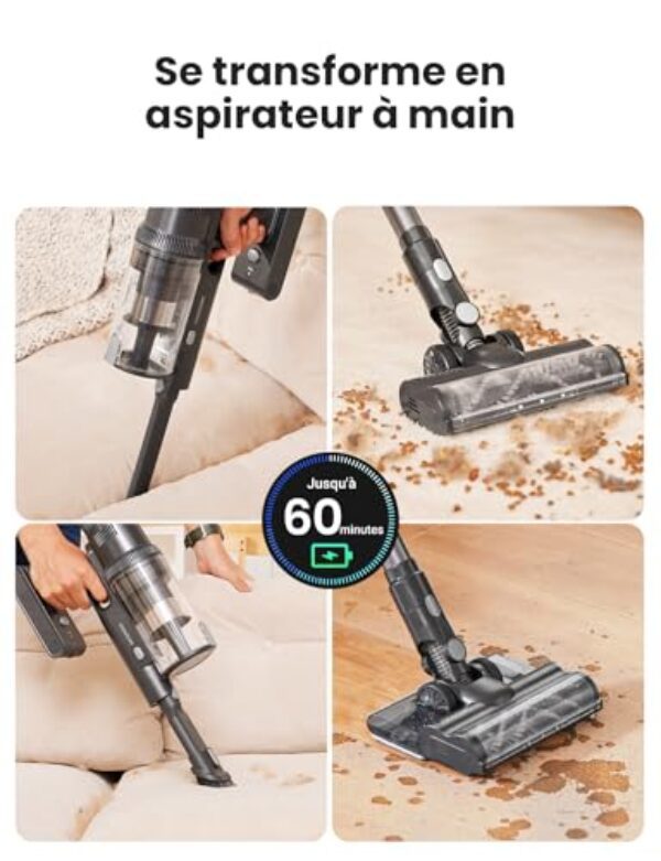 Avis Proscenic P11 Mopping Plus : Aspirateur Balai Sans Fil 2 en 1 Puissant – Image 4
