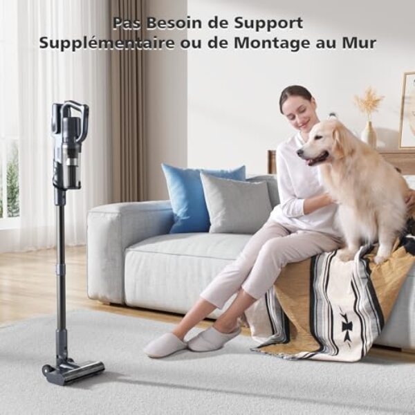 Avis MIUZZY M243 : Aspirateur Balai 30000Pa Sans Fil Puissant et Léger – Image 4