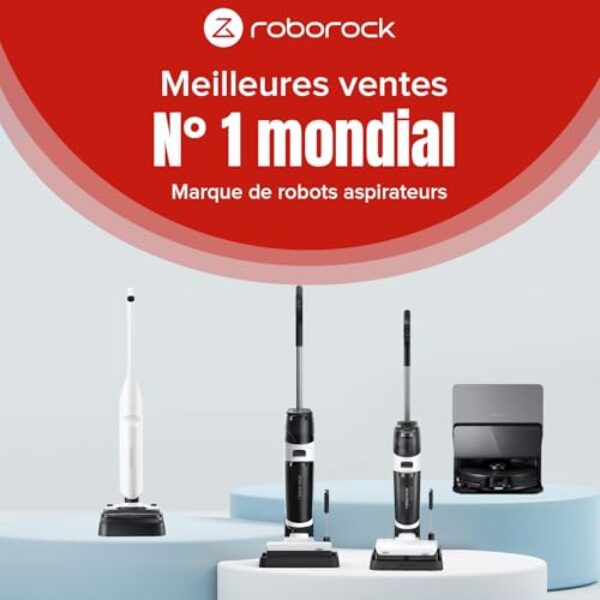 Avis Roborock Dyad Air Flexi Lite : Aspirateur Balai 17000Pa, Nettoyage Humides & Sèches sans Effort, Auto-Nettoyage/Séchage	Intelligent – Image 9