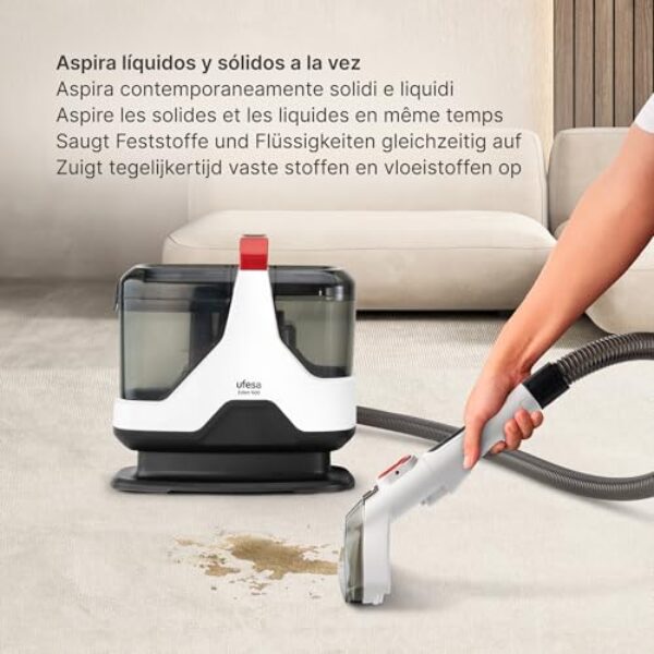 Ufesa Eden 600 Avis : Aspirateur Eau et Poussière / Shampouineuse Canapé – Image 2