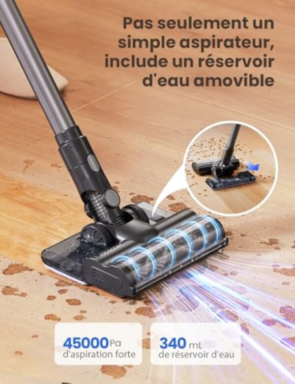 Avis Proscenic P11 Mopping Plus : Aspirateur Balai Sans Fil 2 en 1 Puissant – Image 2