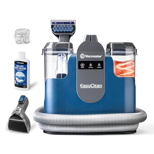 Vacmaster SCC1201H Shampouineuse Canapé, Moteur Puissant de 500W, Nettoyeurs tapis et moquettes Idéal pour Taches & Saletés Quotidiennes, Nettoyeur pour Tapis, Moquettes, canapé, Tissus, Voiture