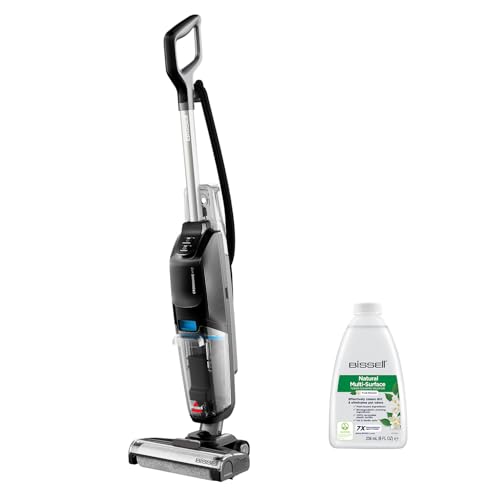 Bissell CrossWave HF2, Aspirateur Balai Laveur à Câble, Aspire & Lave en Même Temps, Nettoyeur Eau et Poussière Léger & Puissant, Aspirateur Balai Sec et Humide, Seulement pour Sols Durs, 3845N
