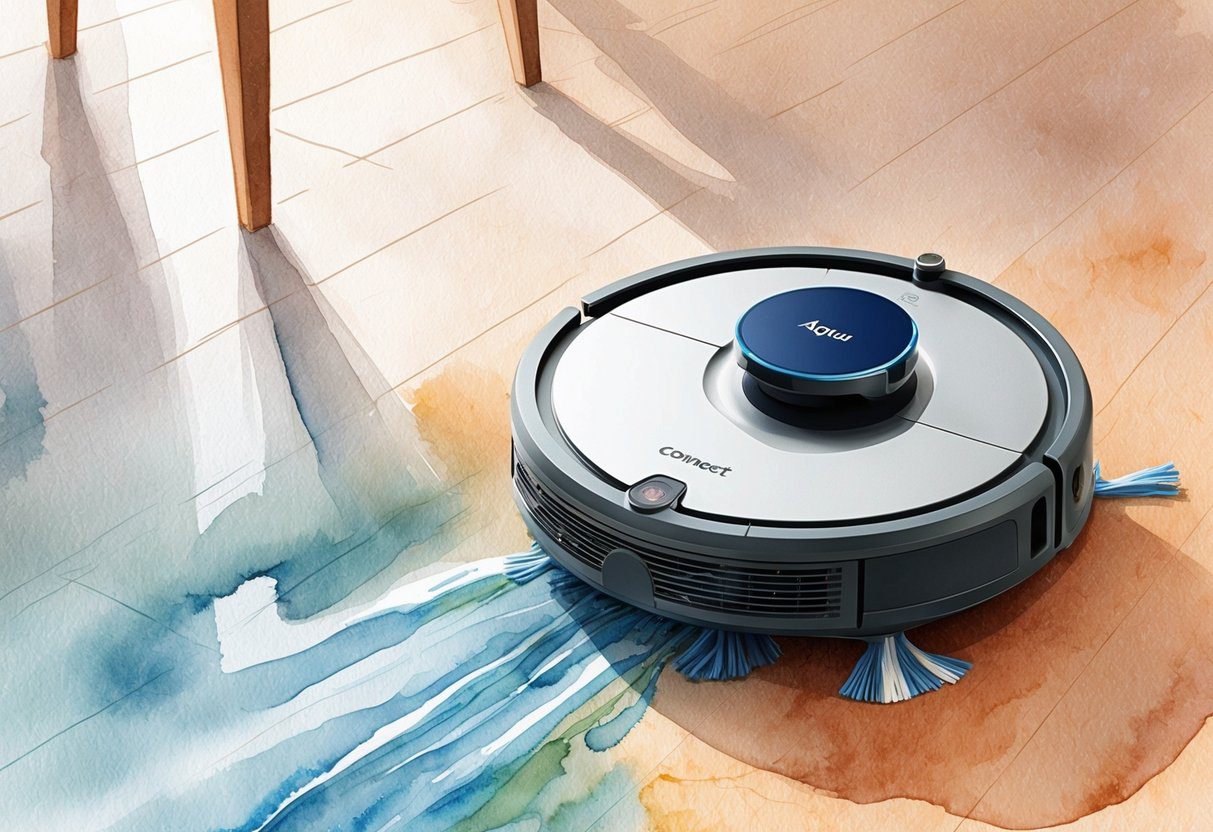 Aspirateur robot Aqua Connect x850, nettoyage avec serpillère, connecté, nettoyage de sol