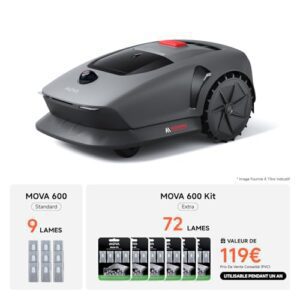 Test & Avis MOVA 600 Kit avec 81 Lames : Le Robot Tondeuse sans fil qui Divise