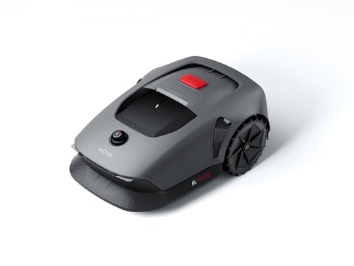MOVA 600 Kit avec 81 Lames, Robot Tondeuse Installation sans Fil, cartographie 3D-LiDAR jusqu'à 600 m², évitement Intelligent des Obstacles. Contrôle Via App, Coupe en U, alertes de sécurité.