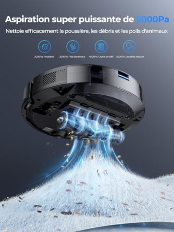 Test & Avis Laresar Mars01 : Aspirateur Robot Lidar 5000Pa ? – Image 2